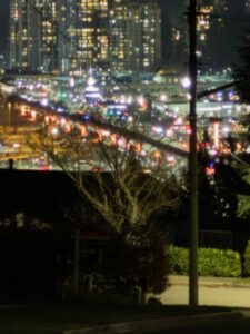 Orange city lights in Coquitlam, BC