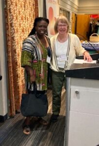 Guest speaker Ama Deawuo with GRAN Co-Chair Linda Kulkarni