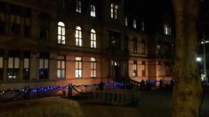 Halifax City Hall Lit in Orange