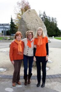 Ann Frost, BC MP Pam Goldsmith-Jones, and Heather Fraser