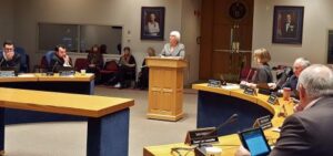 Sue McKenna speaking to Fredericton NB City Council 2016