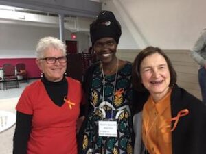 Nancy Cosway, Elixabeth Aluk (Voices for South Sudan), Frances Molaro