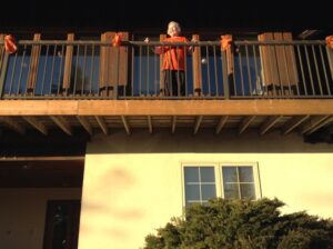 GRAN Northumberland member Sonja Rundle on her deck in Brighton, ON