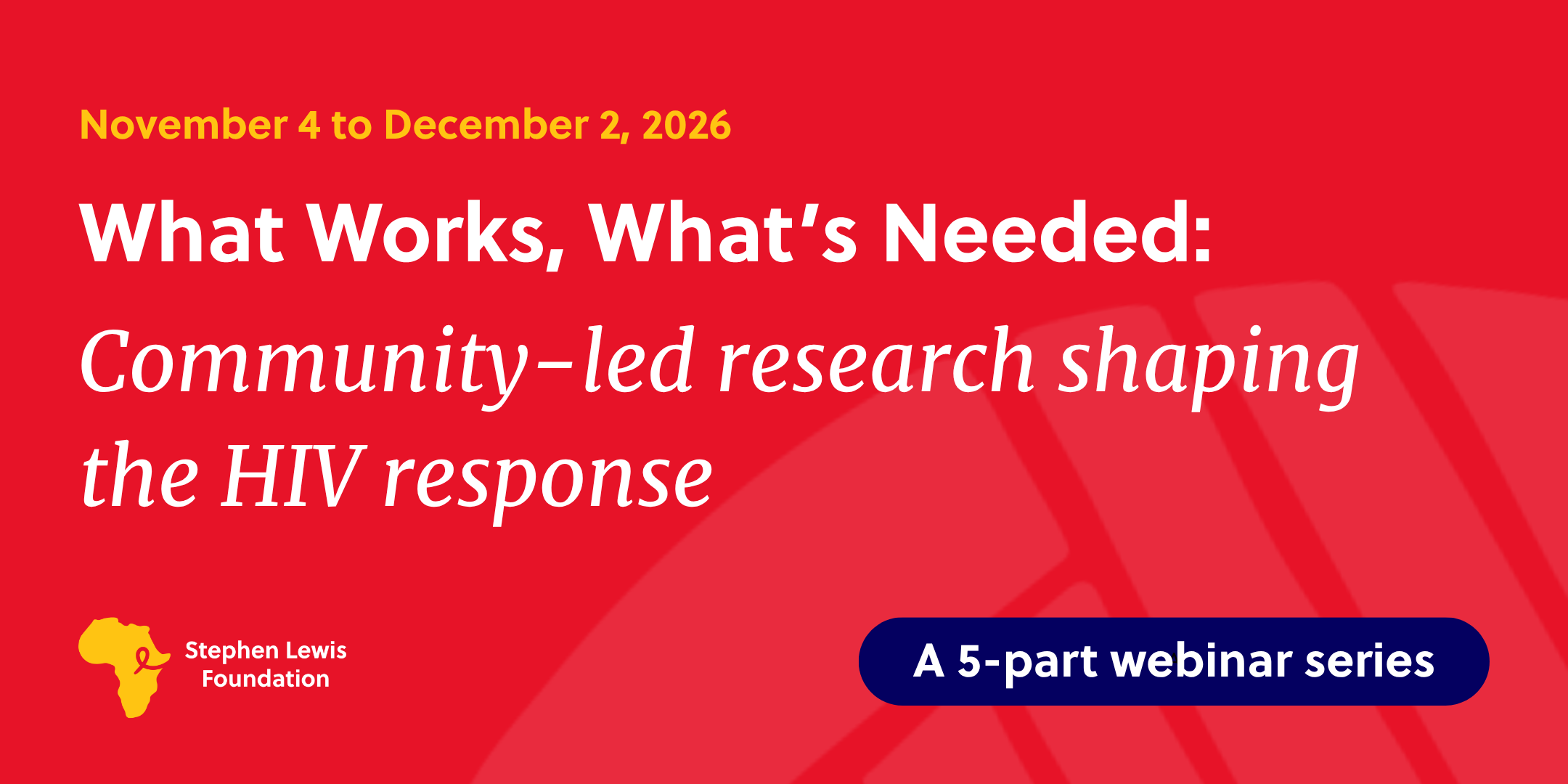 Community-led research shaping the HIV response in Africa